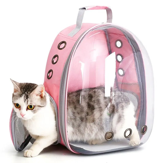 Bubble Transparent Backpack Pet Travel Carrier for Cats and Dogs